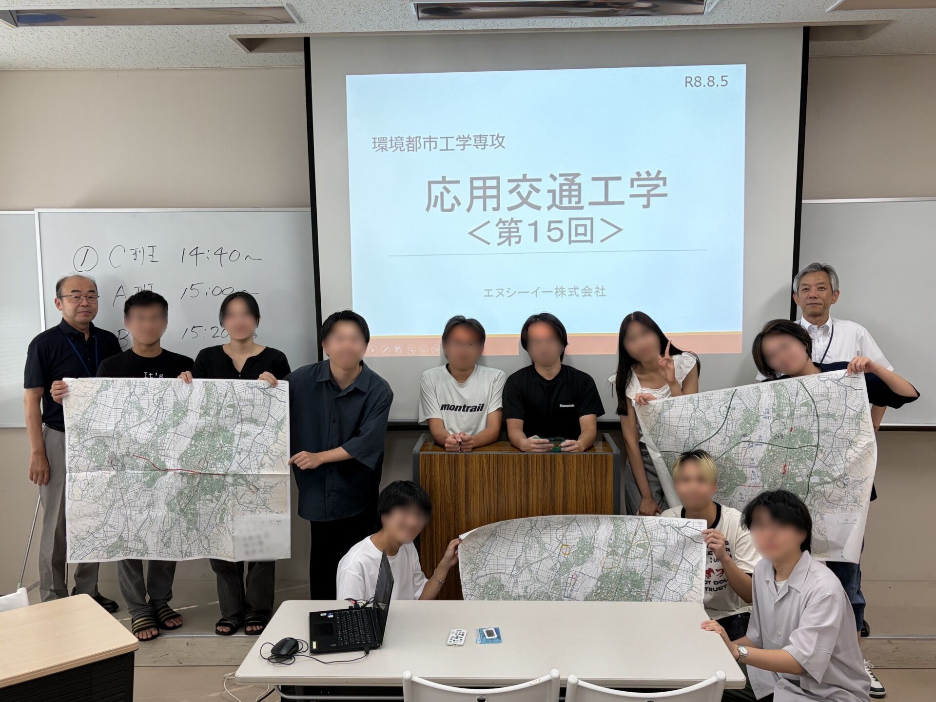 今年も長岡高専の専攻科で「応用交通工学」の授業を担当しました